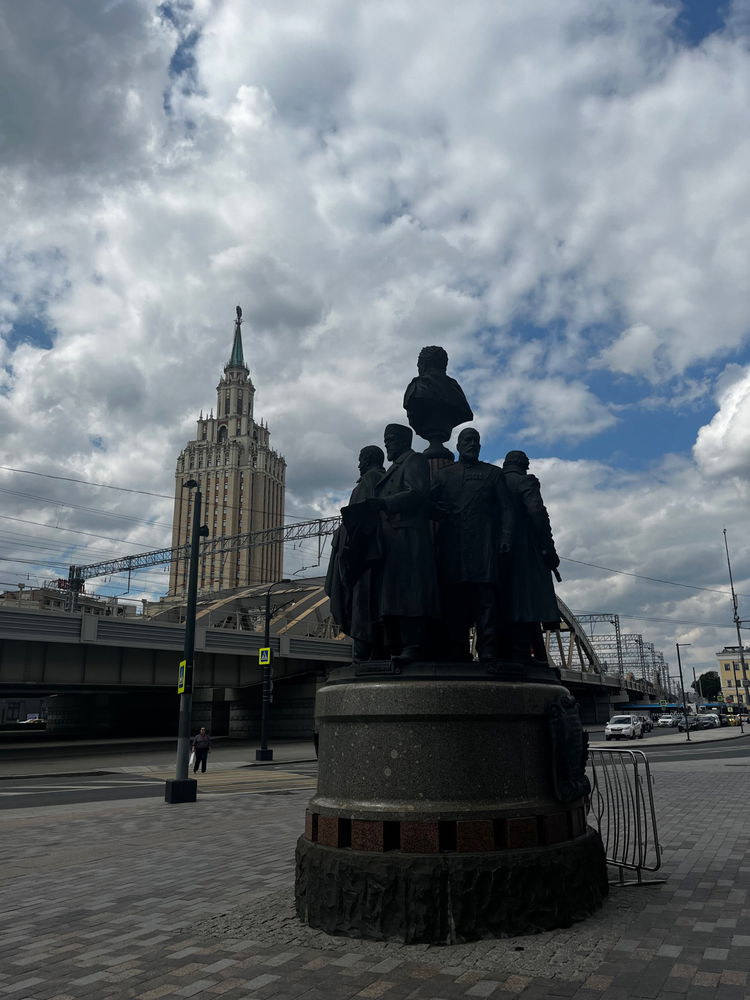 The railway station building, Moscow.