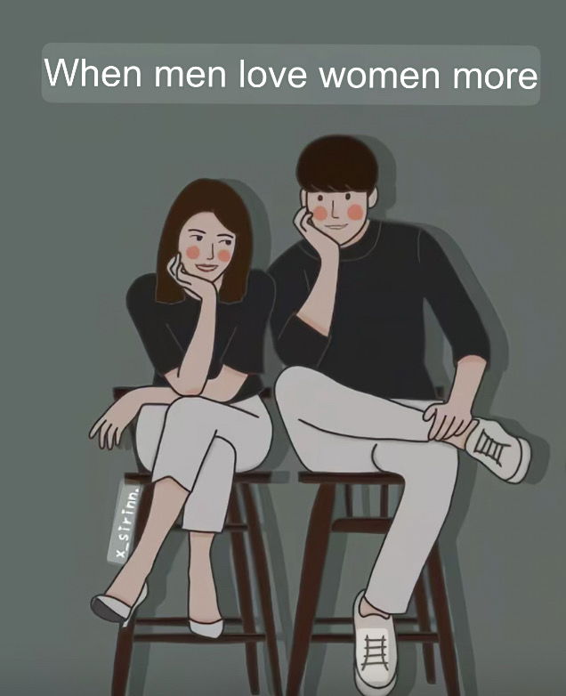 When he love you more…🤓