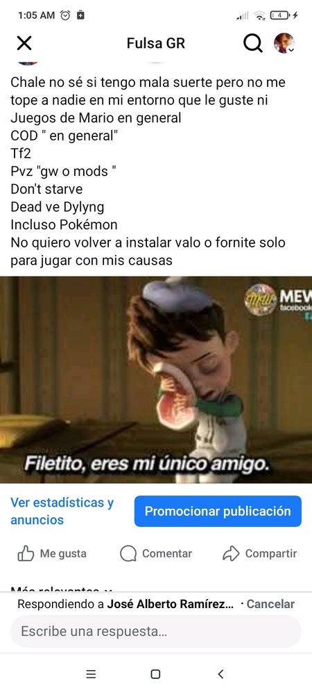 Bueno creo que hice un amigo creo