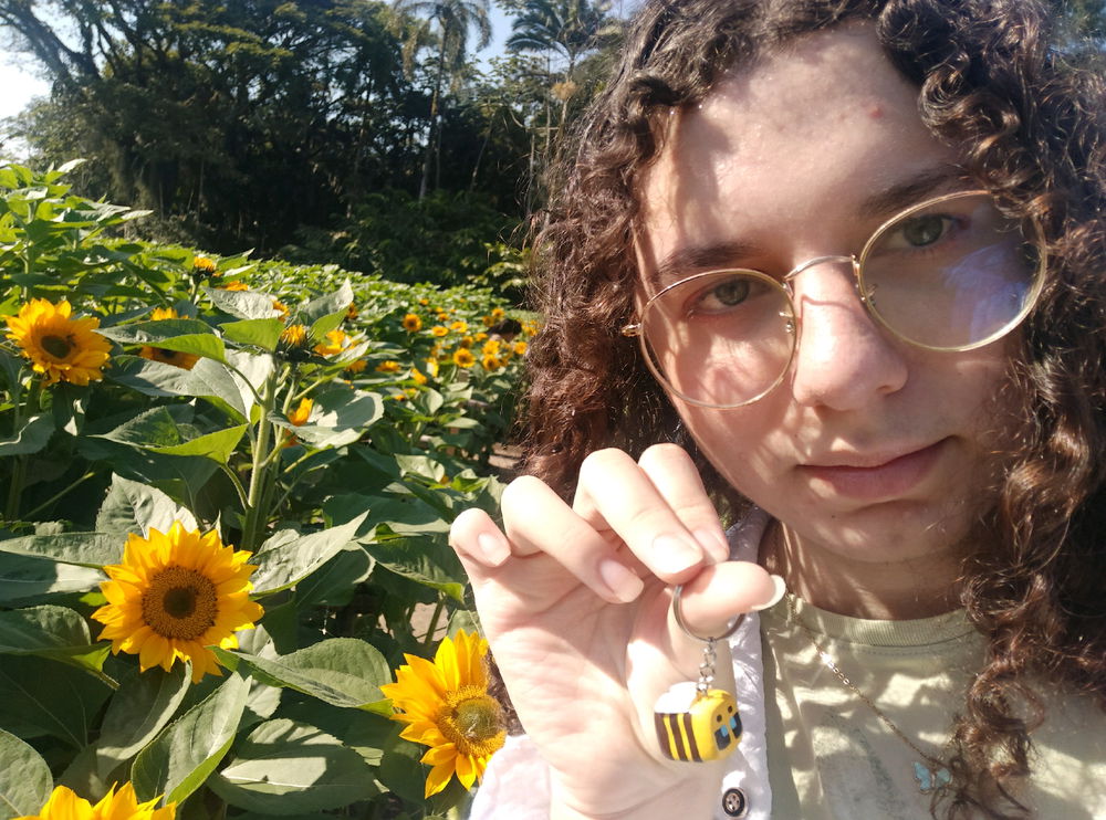 fui passear hoje no jardim das flores