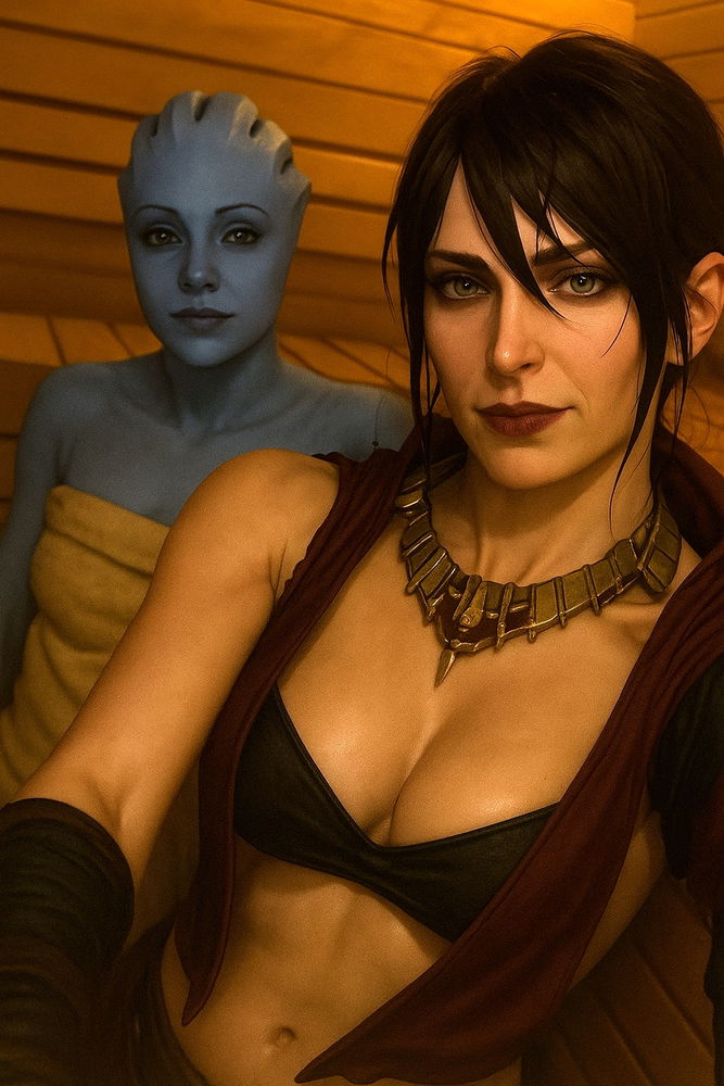 Morrigan x Liara
