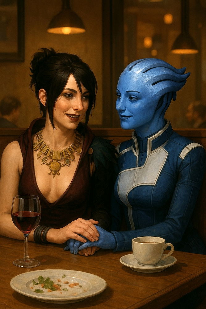 Morrigan x Liara