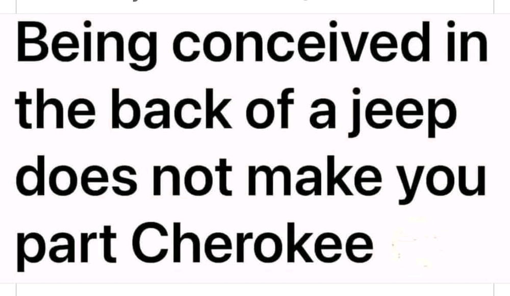 When some folks claim indigenous