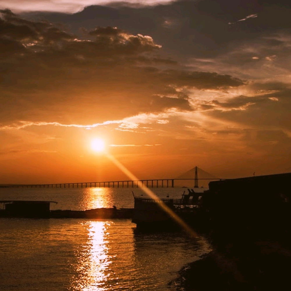 Um lindo pôr do sol