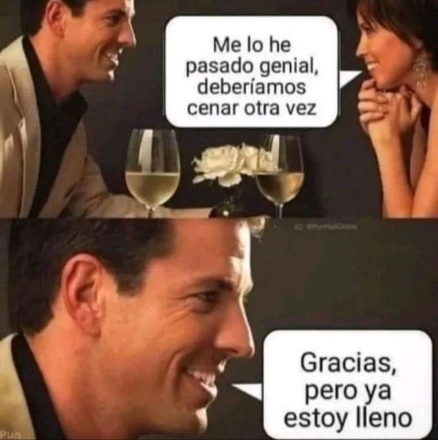 Con cenar una vez es suficiente 🌝