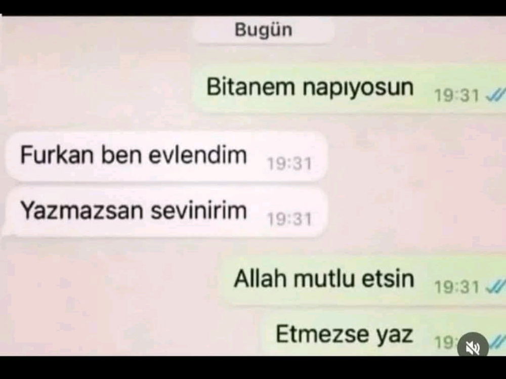 Furkan açık kapı bırakmış yine de
😂😂😂