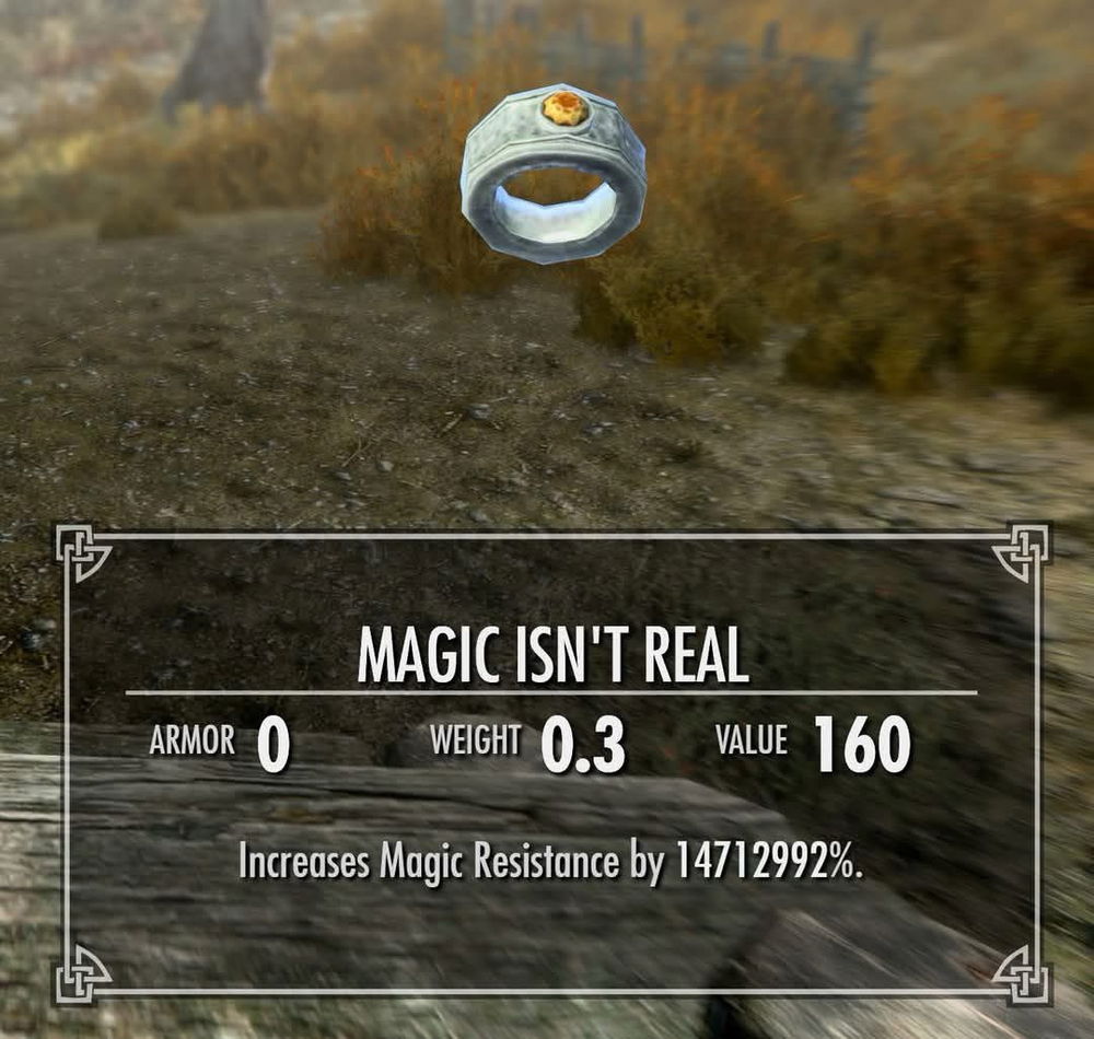 “I don’t believe in it” resistance buff