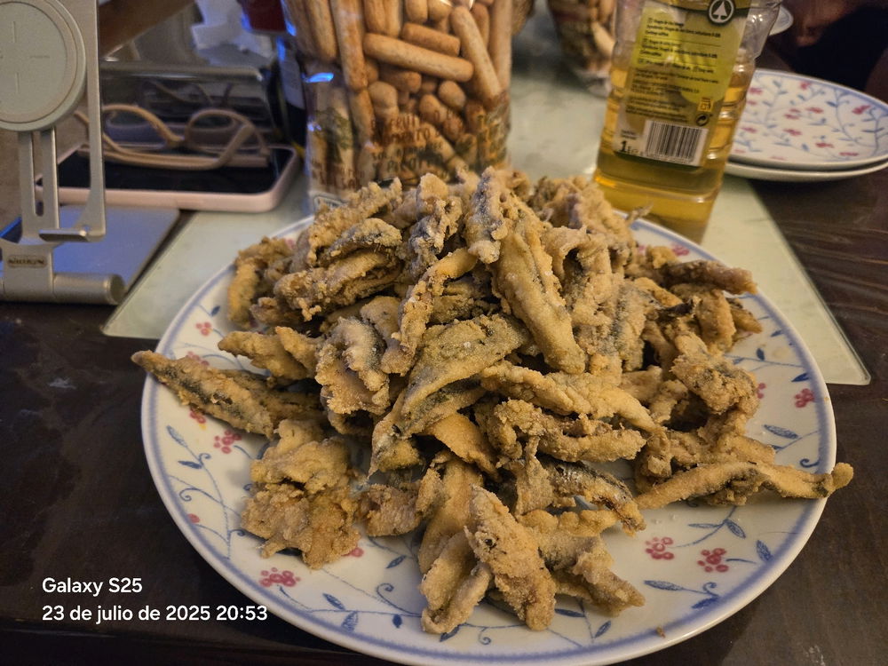 Anchoa frita riquísima al vinagre 😝