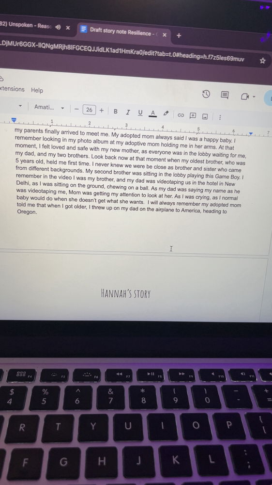 A drafted of my book I am writing on💜