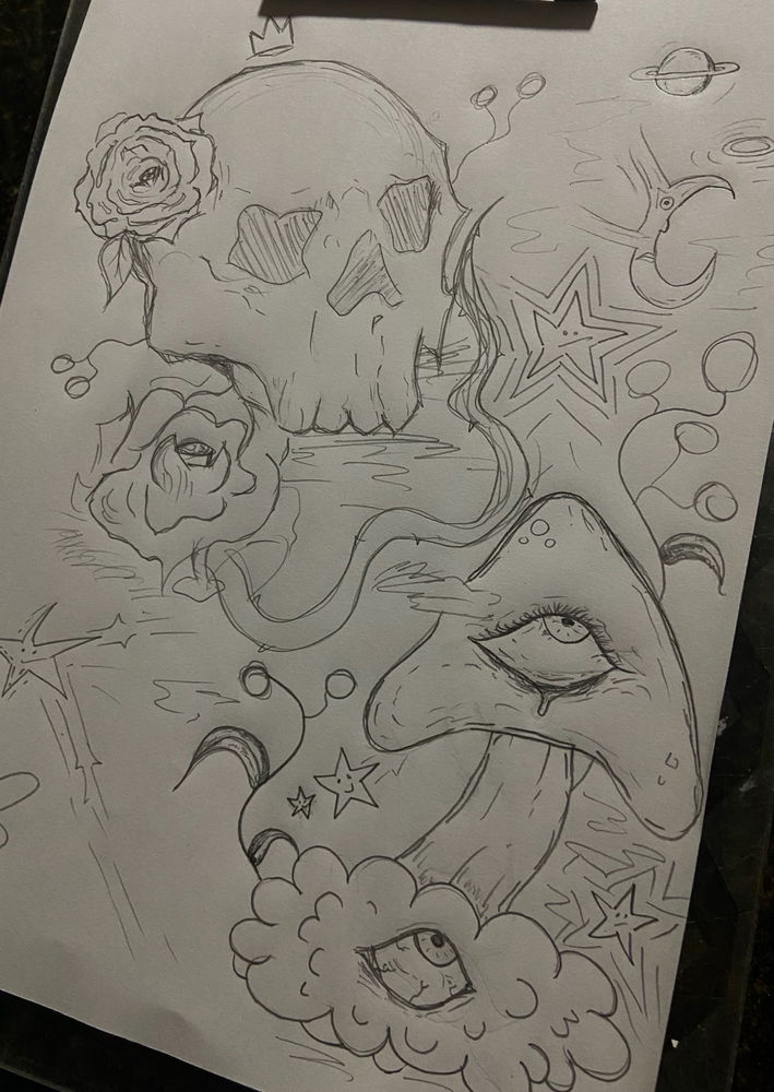 desenhar coisas aleatórias é muito relaxante slc