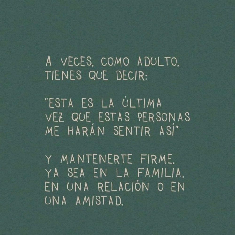 A veces...