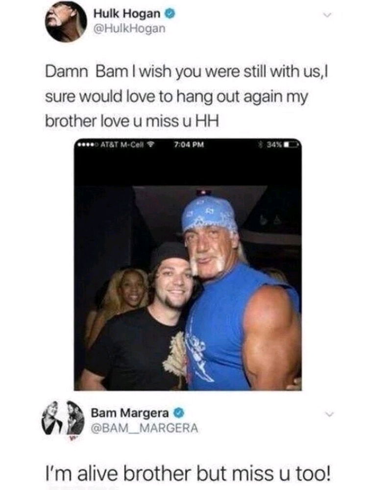 Remembering Hulk
Remembering Bam

Lul

RIP Brother