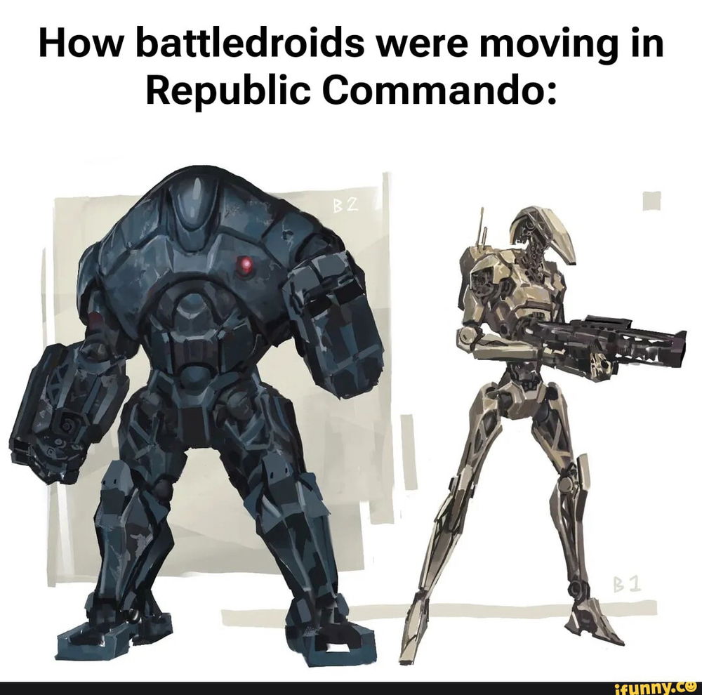 Super battle droids were insane in SWRC…