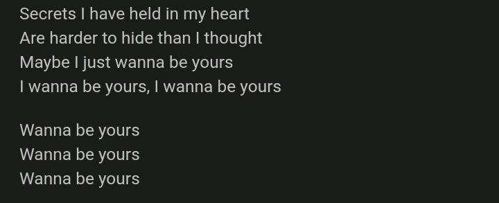 I wanna be your - Arctic Monkeys
