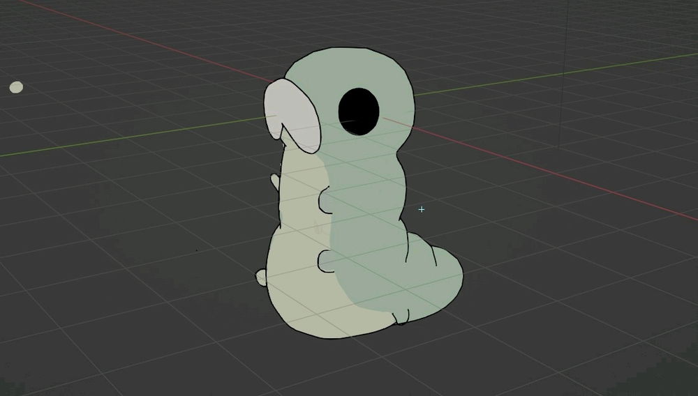 Modelagem de um personagem do jogo Hollow Knight
