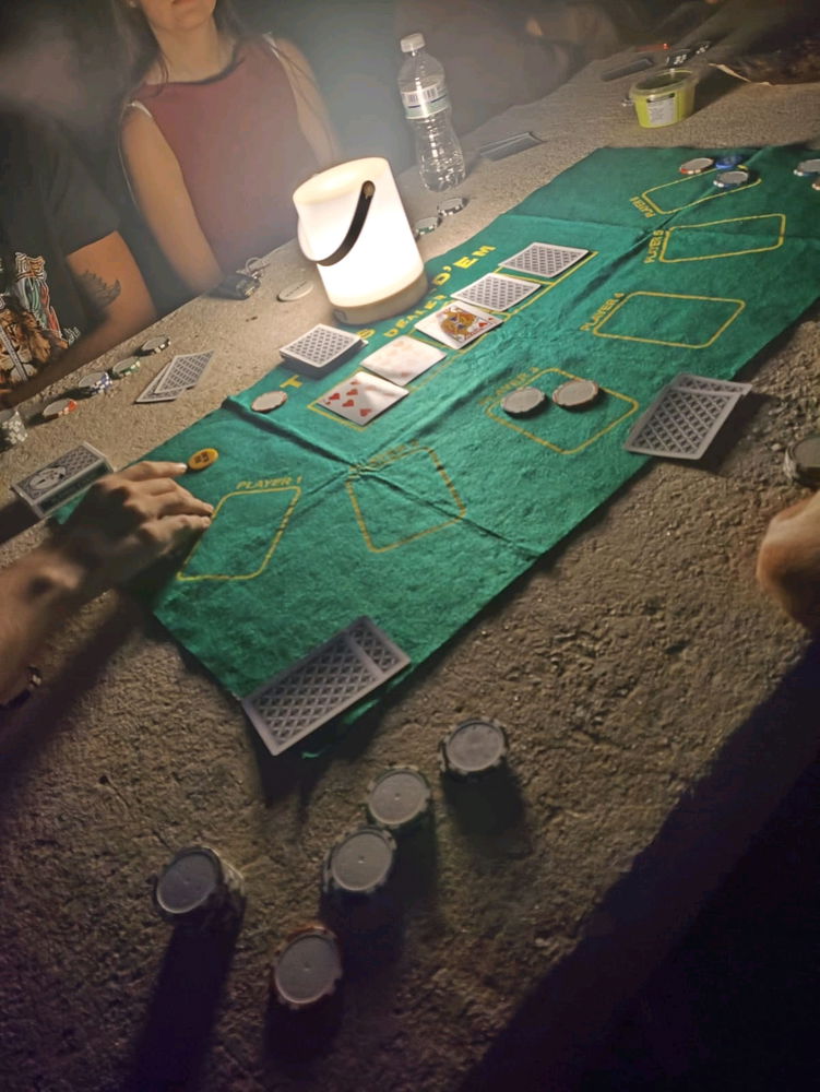 Noche de Catan y Poker :3