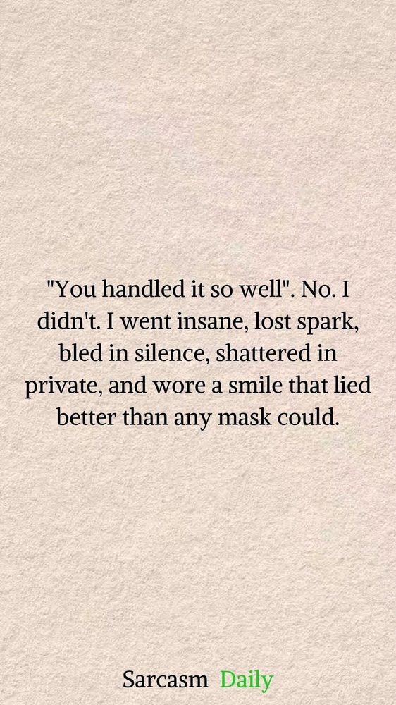 The art to hide emotions