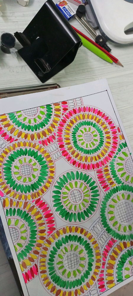 My first time trial of mandala art