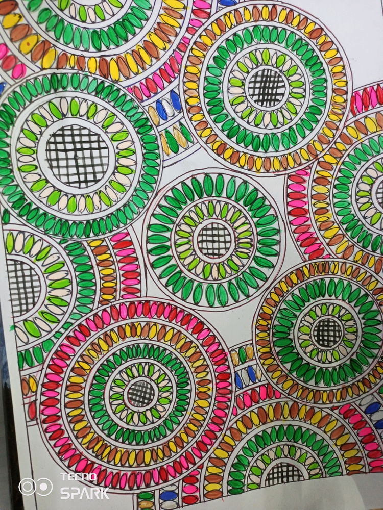My first time trial of mandala art