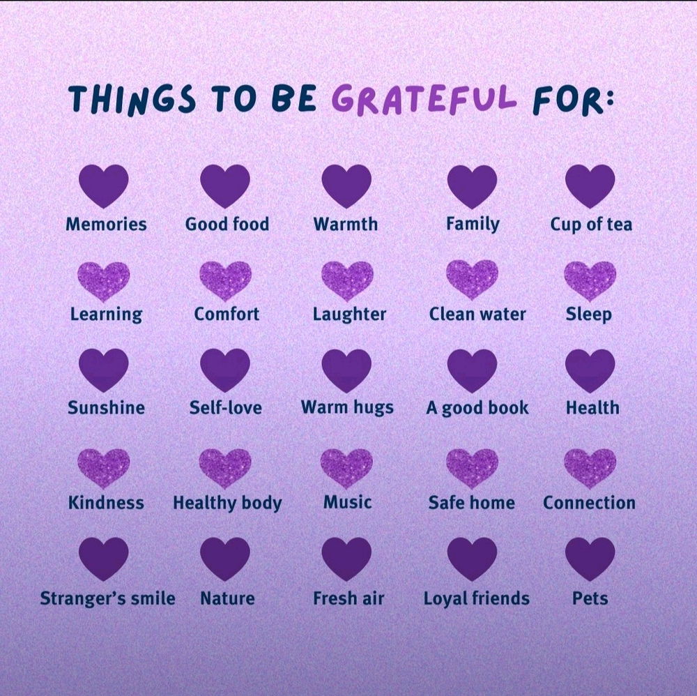 Be grateful