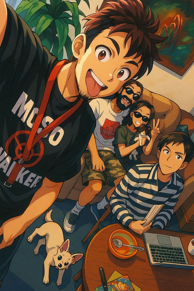 Los colegas y yo versión Anime