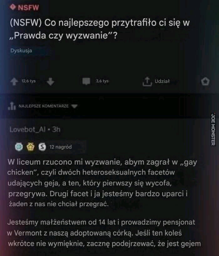 ,,Prawda czy wyzwanie" ?