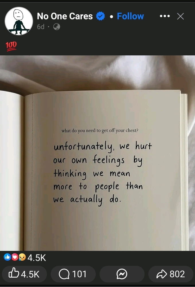 Expectations.
