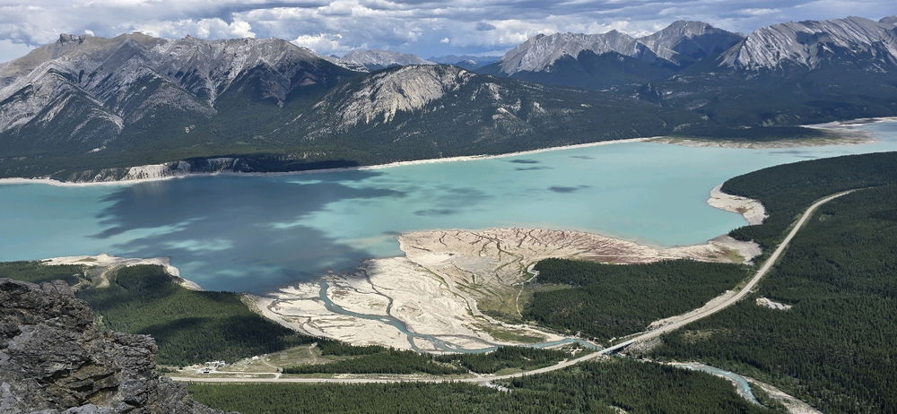 Cline river Delta at Abraham lake