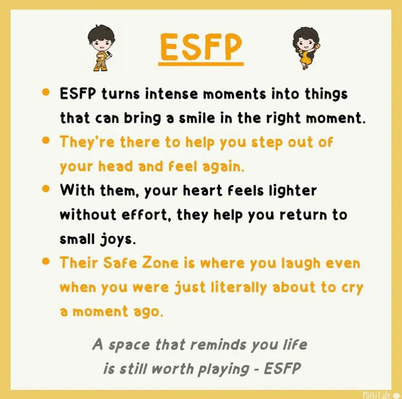 The kind of "Safe Zone" each MBTI is.

🎶I can be your hero bay-beh, i can kiss away the pain, i will stand by you forever🎶😉😂- INFJ 🖤⭐️
