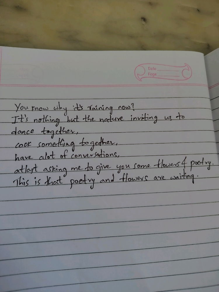 Cozy rain, time for some poetry.