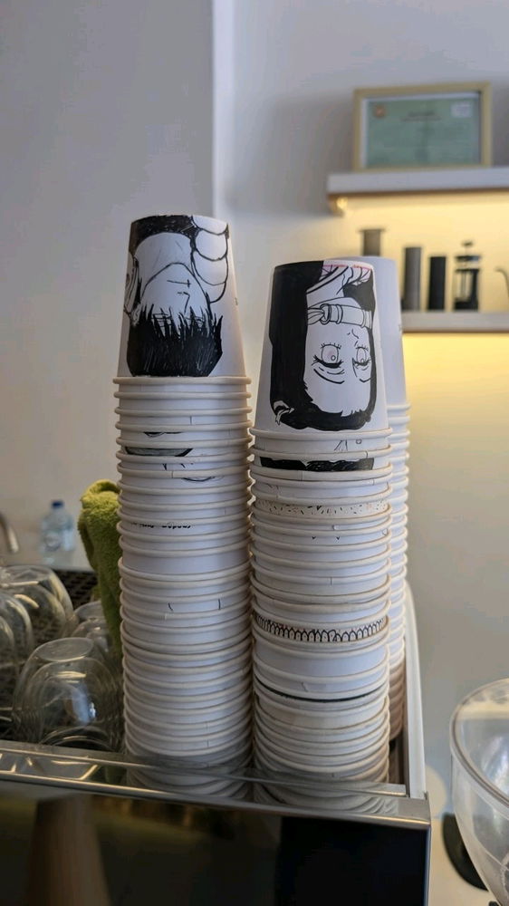 When a cafe owner loves anime and japanese culture this is the result