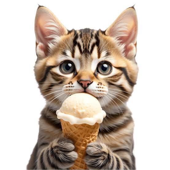 Apakah kucing suka es cream juga?🤔