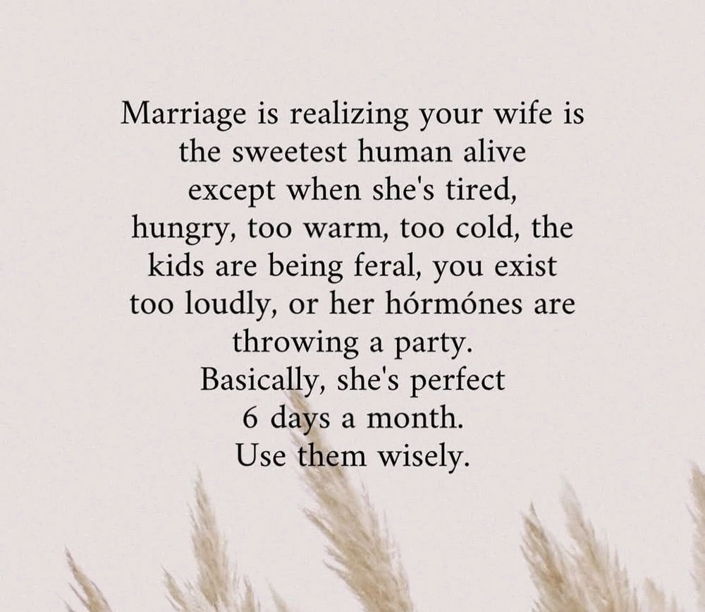 Marriage advice