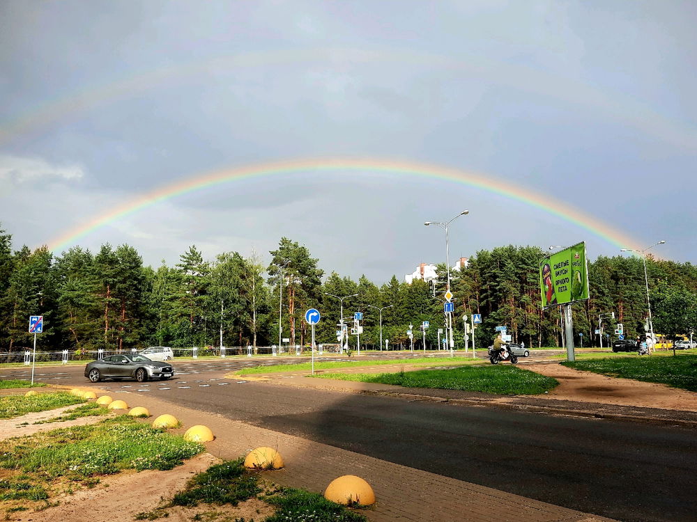 Двойная радуга.
Оптическая иллюзия или добрый знак небес?🙂