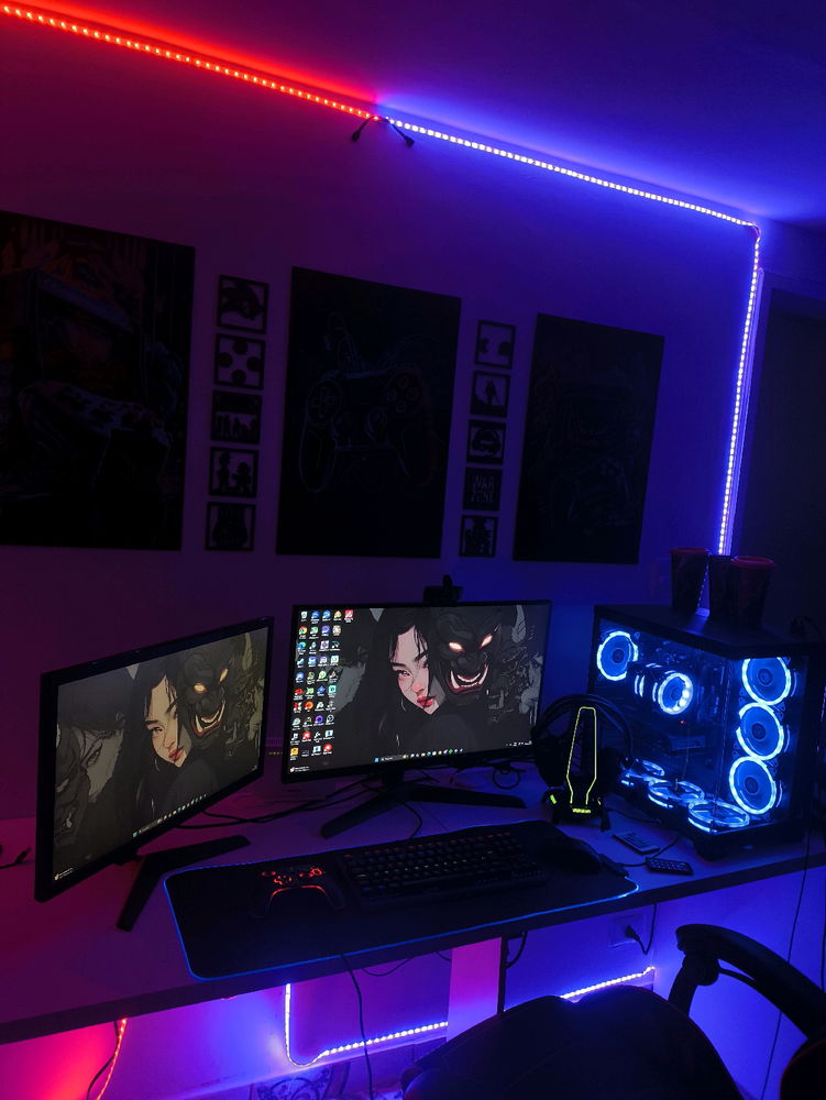Meu setup em 2018 x Meu Setup em 2025
