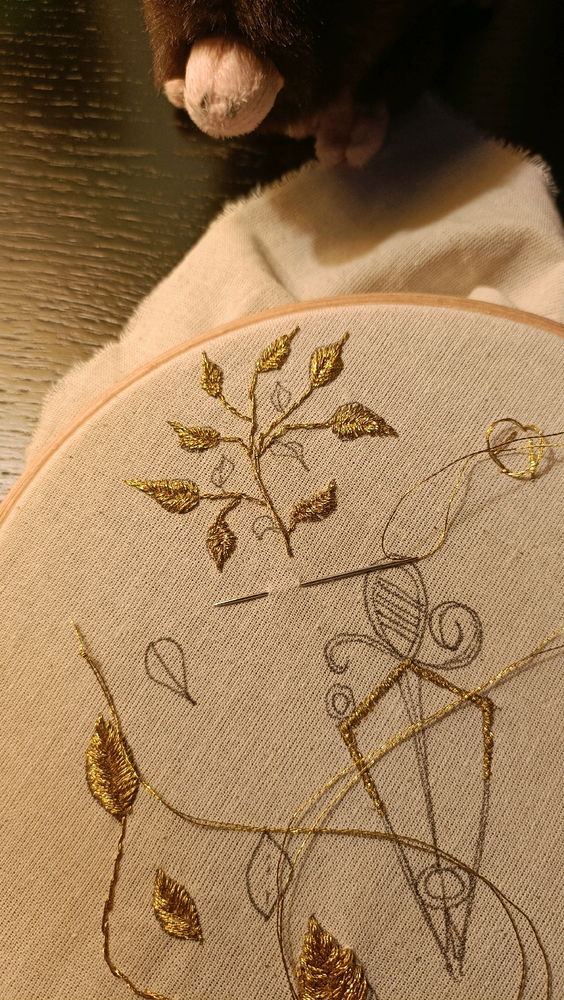 Premier essai broderie