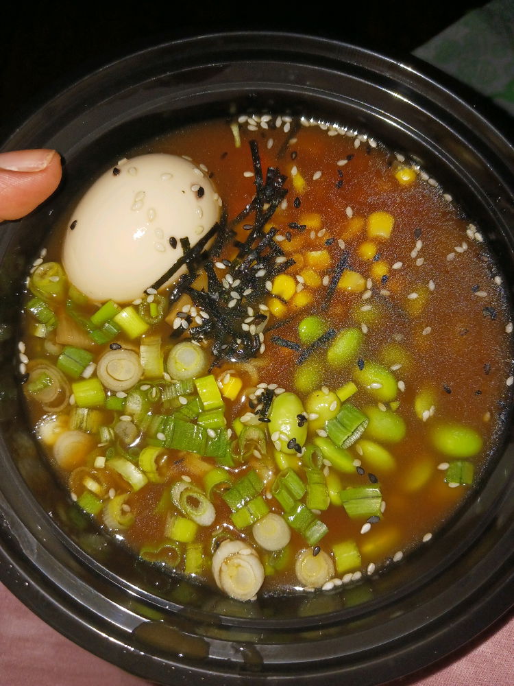 Ramen for dinnerrr got it from the local shop so goood