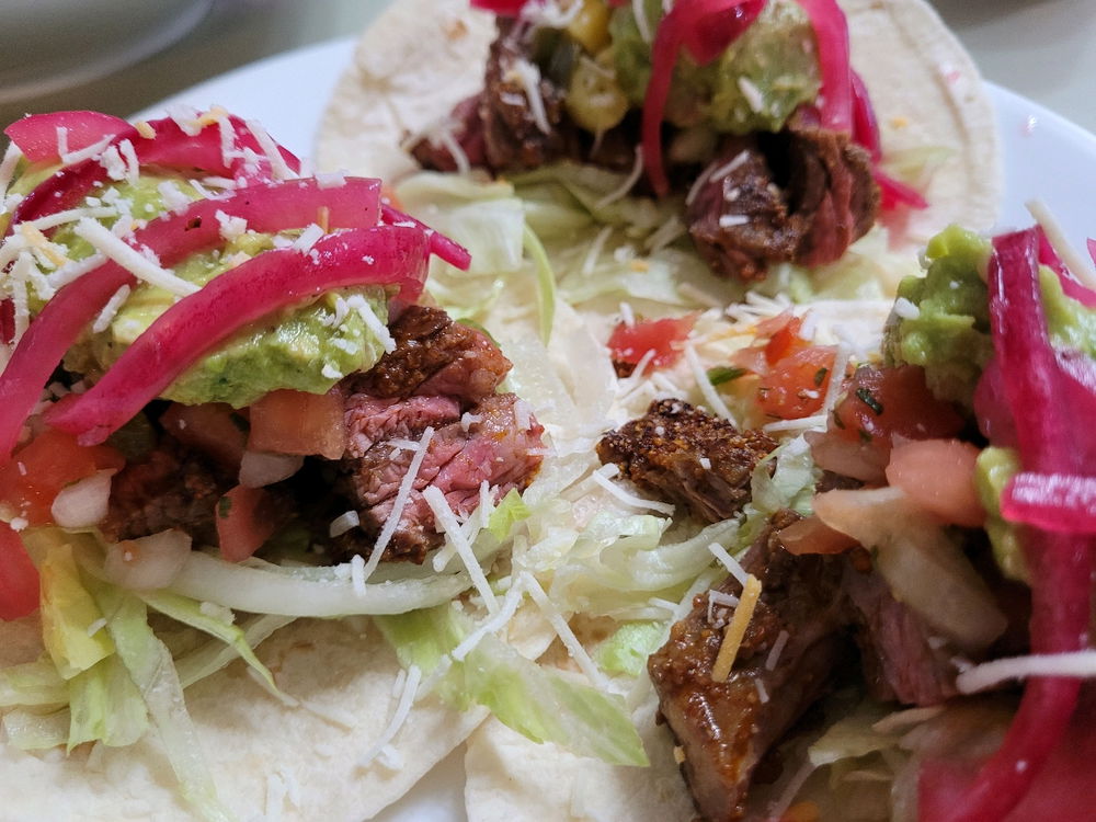 Beef steak tacos