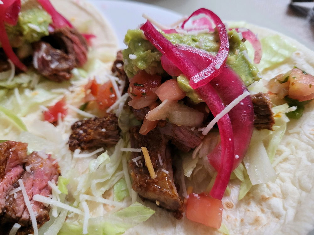 Beef steak tacos