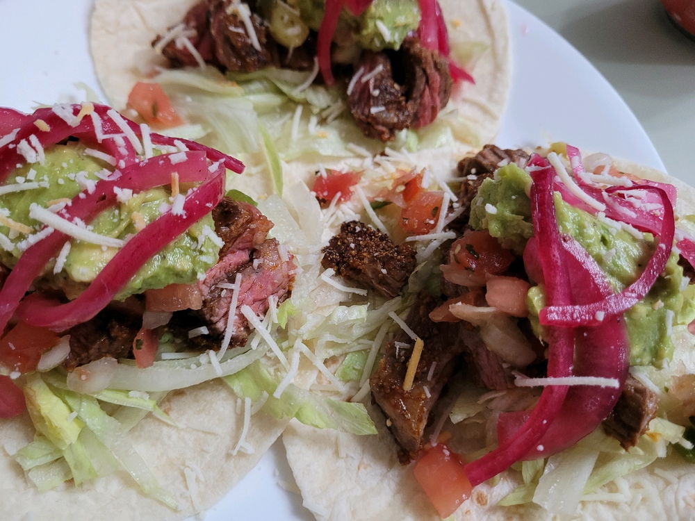 Beef steak tacos