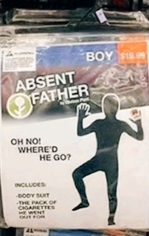 Finally, I can look just like my dad.
