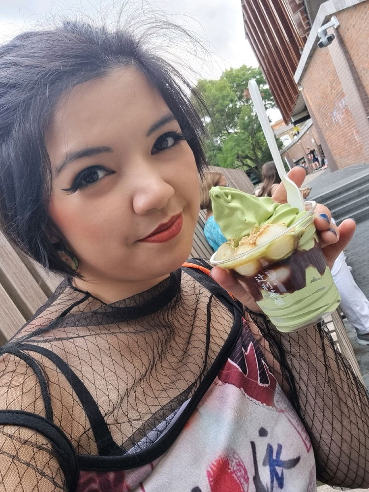 Matcha Mochi Ice Cream and Yuzu Frappe