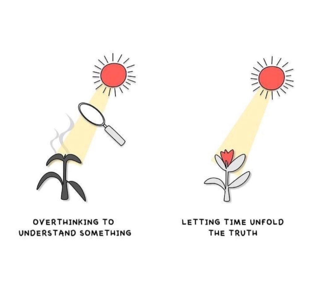 Breath. Stepback. Surrender. Let go. Let it come to u.