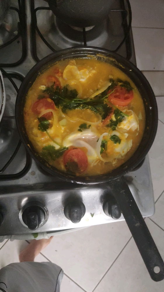 Muqueca de ovo com camarão 🦐