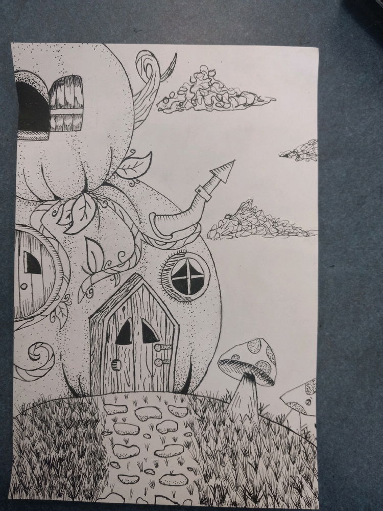 Pumpkin haunted house