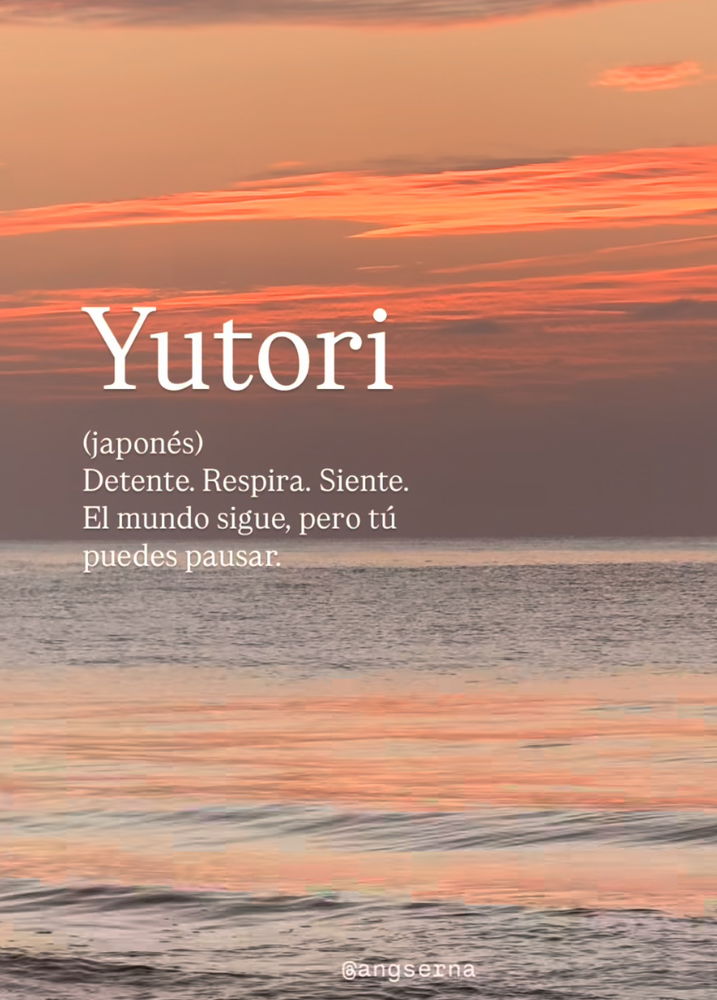 A veces necesitamos una pausa.