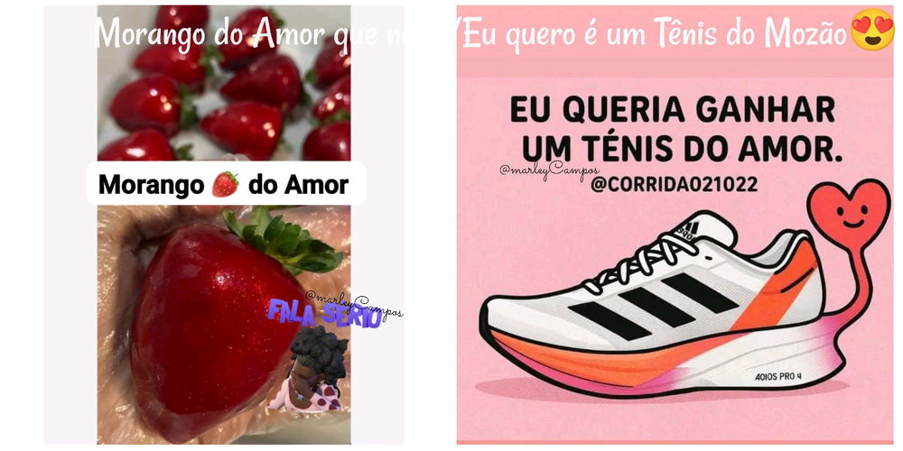Rapaz essa moda de morango 🍓 do Amor na minha cidade tá uma febre 18$ und, eu quero é um tênis 👟😍😍😂🤣🏋🏽‍♀️
Me conte na cidade de vocês está custando quanto essa brincadeira do morango 🍓?