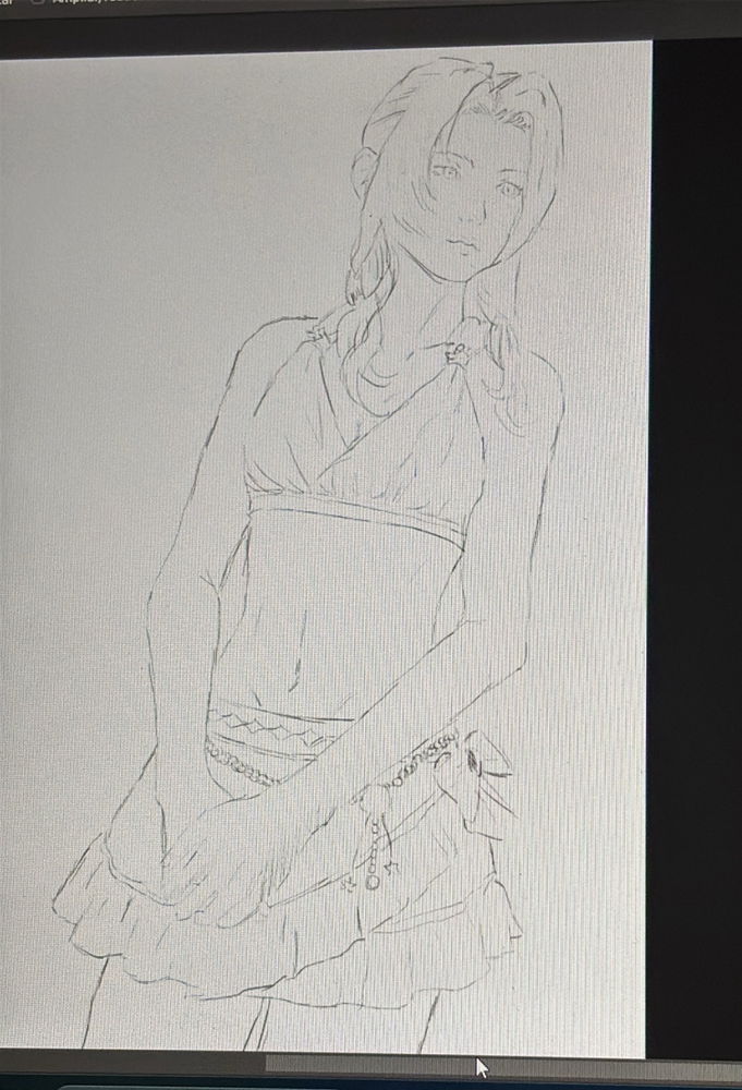 Bocetito de Aerith