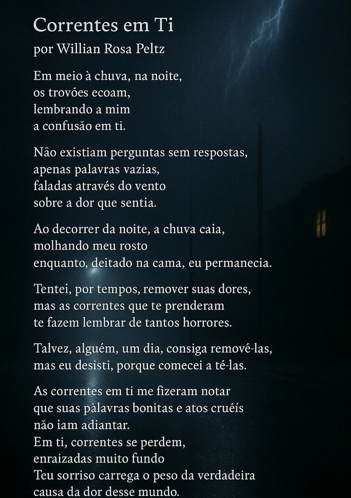 Noite de trabalho.