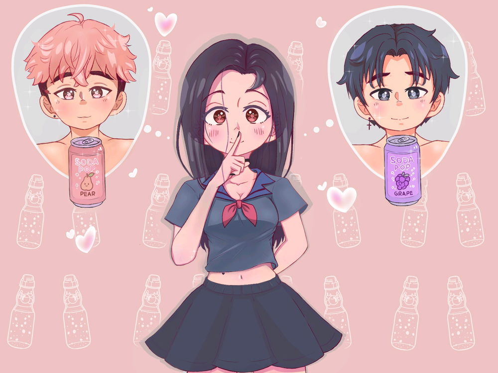 Fanart da webtoon Nosso Vídeo Secreto